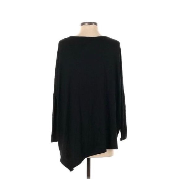True Religion Black Asymmetrical Hem Dolman Sleeve Top | Size M/L - Picture 2 of 5